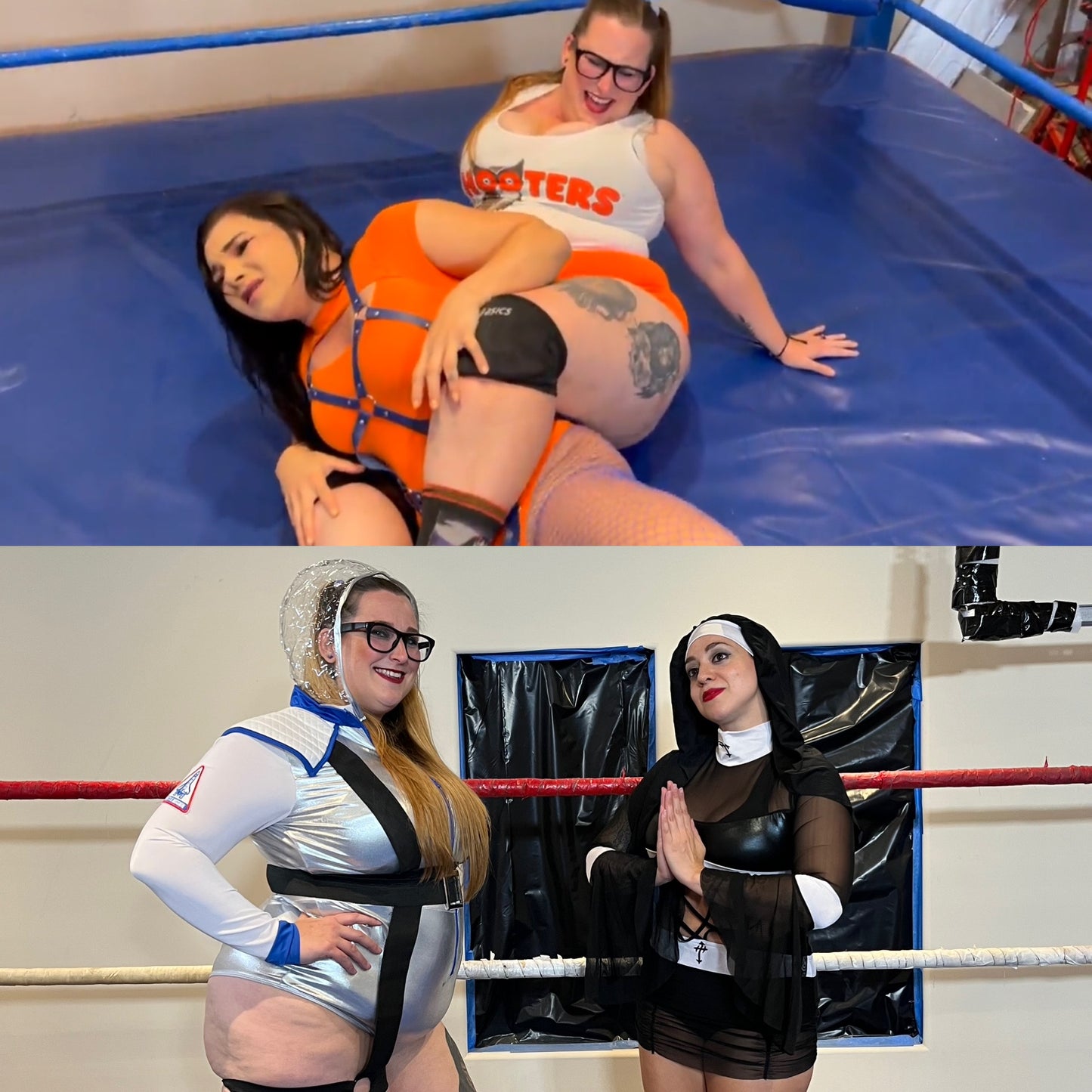 Big Booty Stinkface Halloween Costume Wrestling - Double Feature!