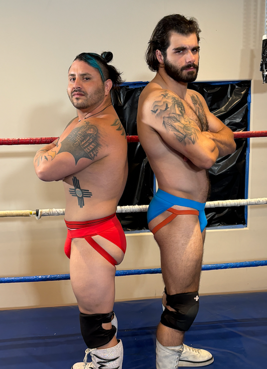 Macho Men Wrestle In Thongs & Jockstraps!