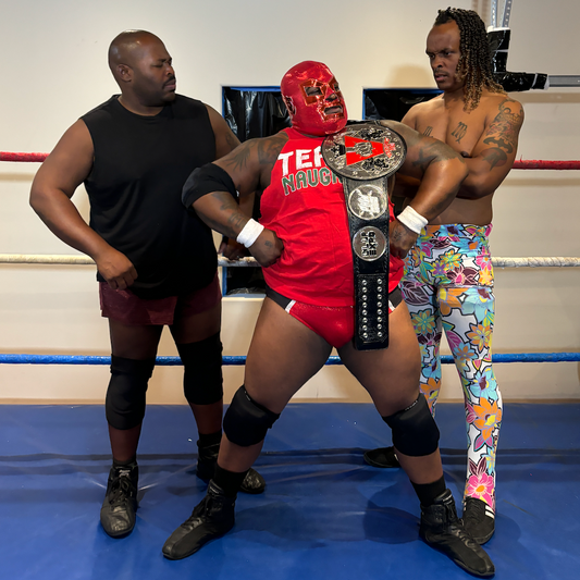 Male Wrestlers Double-Team And Try To Unmask The Famous Redstar