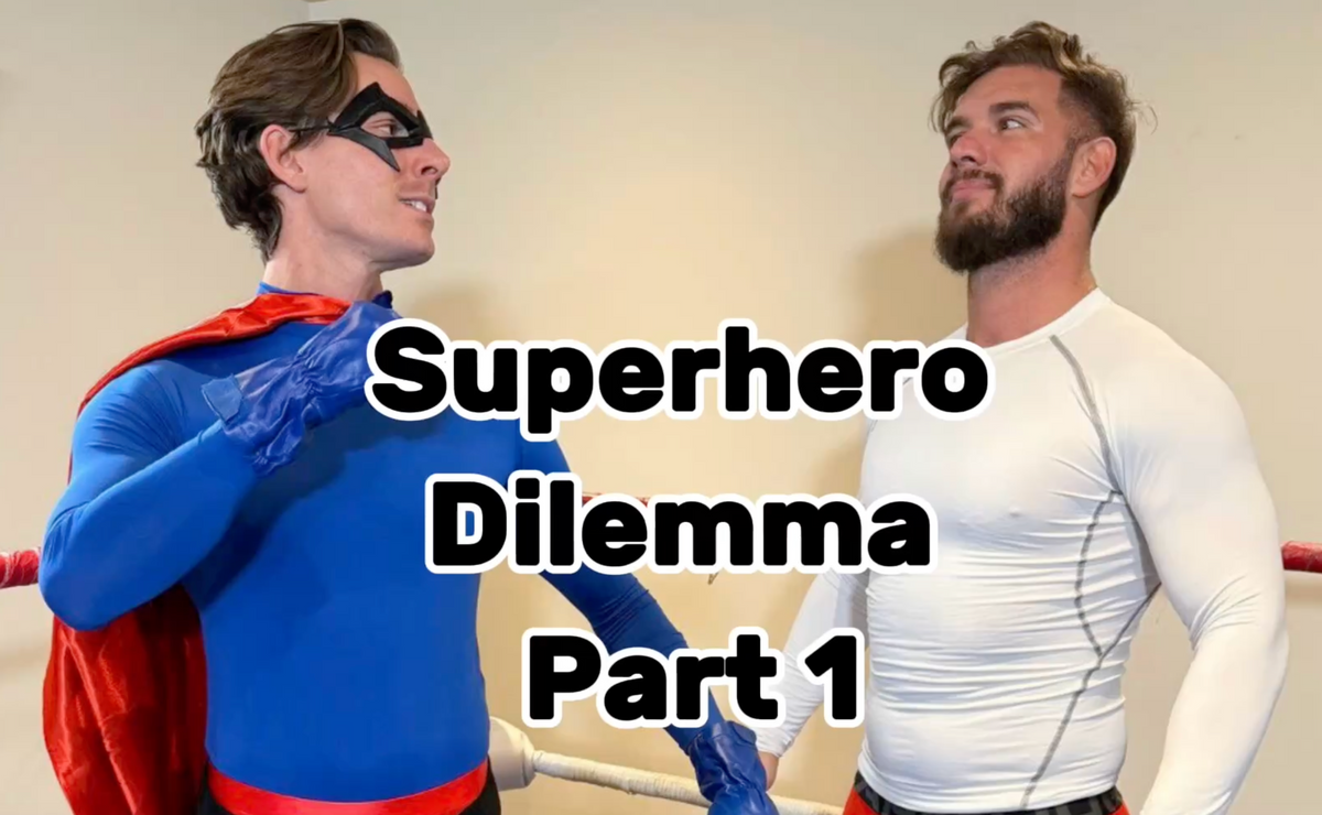 Men's Halloween Wrestling - Superhero Dilemma (Part 1): Charlie v Stefan Stone