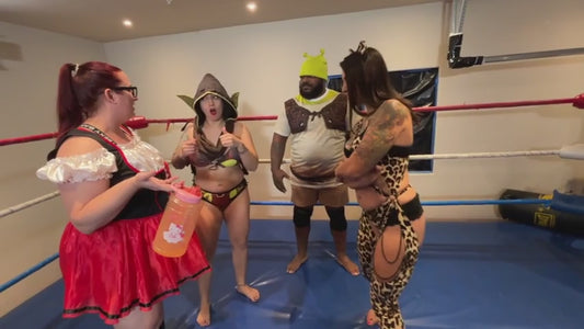 3 Sexy Ladies vs 1 Ogre - Maledom