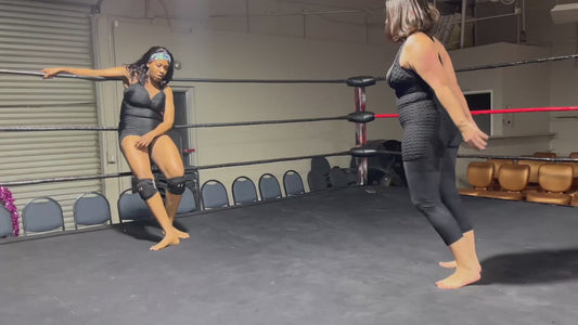Women's Barefoot Wrestling: Tough Talking Babes Flatten Each Other! (UNCUT!)