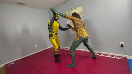 Wolverine Takes On Aquaman: Submission & Strip Cosplay Match