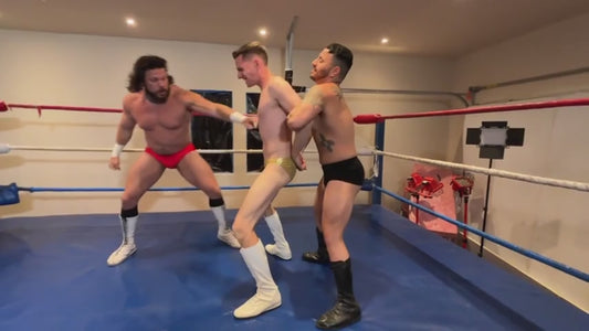 Men's Wrestling: 2-on-1 Hypnotic Strip Match (UNCUT version)!