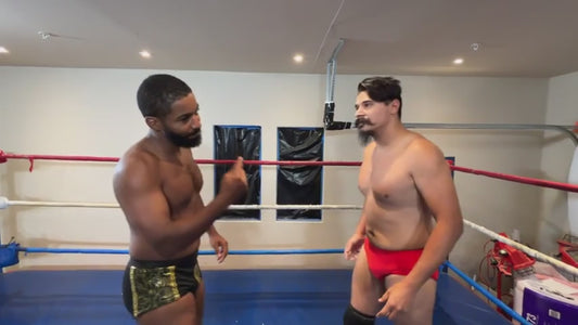 Men's Wrestling: Romeo and Tom Strip Each Other to Tighty Whities
