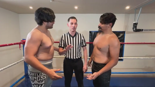 Two-on-One Men's Wrestling Match: Tom & Jerry v Referee Charlie